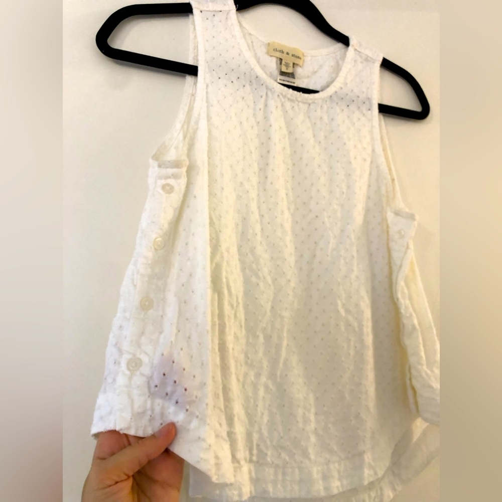 Cloth & Stone Eyelet Tank Blouse!! Sz S, White!